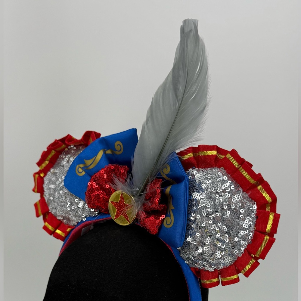 Disney Parks Minnie Mouse Ears Headband “The Main Attraction” Dumbo Limited 8/12